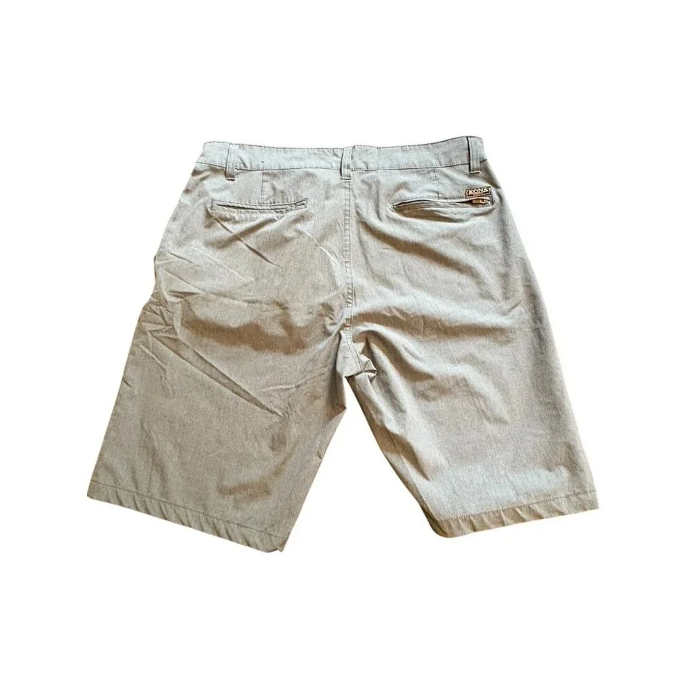 Kona Surf‎ Co Men’s Shorts Size 32 Waist Gray Board Shorts Beach Ocean Surfer